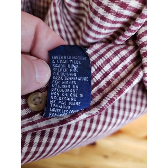 Tommy Hilfiger Dress Shirt Men's X Large Long Sleeve White Red Check - Picture 14 of 16